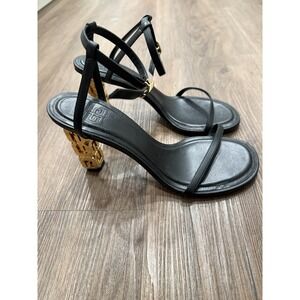 Givenchy‎  G Cube Sculptural Heel Leather Sandals size 40